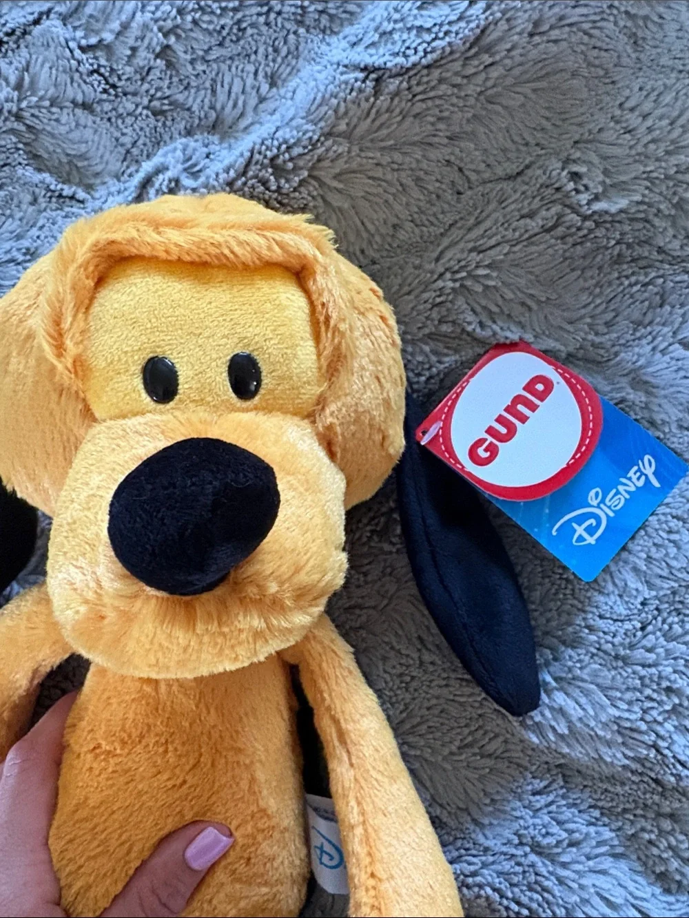 GUND x Disney Pluto Plush Dog Toy with Black Ears
